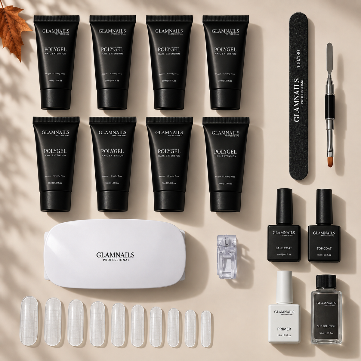 Polygel Starterset | 4+4 Gratis Kleuren Glamnailsprofessional