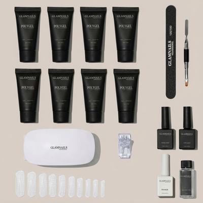 Polygel Starterset | 4+4 Gratis Kleuren Glamnailsprofessional 